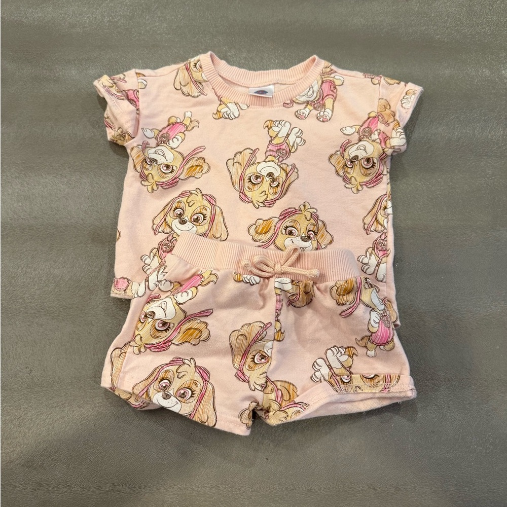 Paw Patrol “Sky”  Pink Cartoon Character Toddler Outfit. Size 18 months